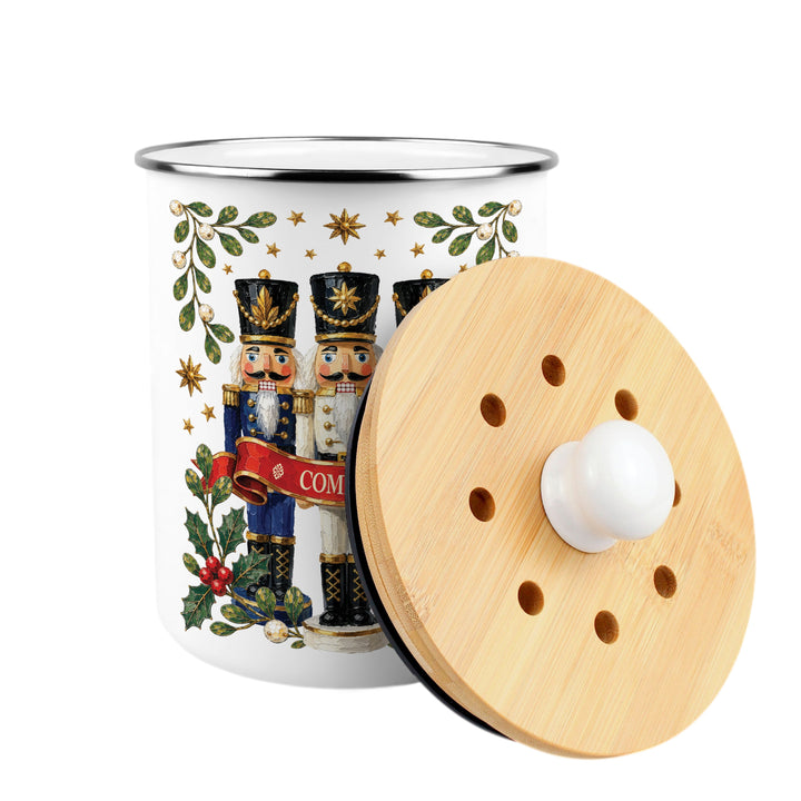 Purely Home Festive Nutcrackers Toller Compost Caddy