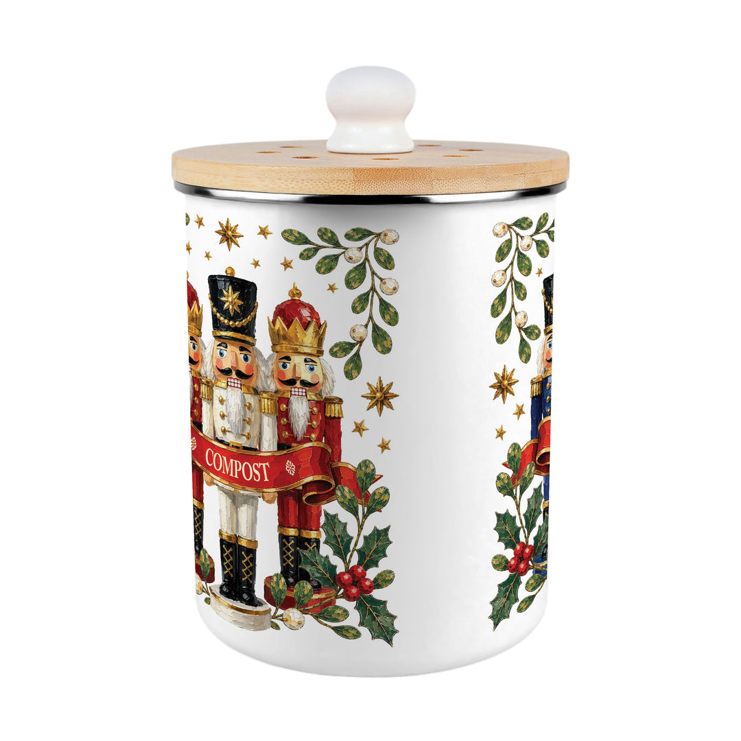 Purely Home Festive Nutcrackers Toller Compost Caddy