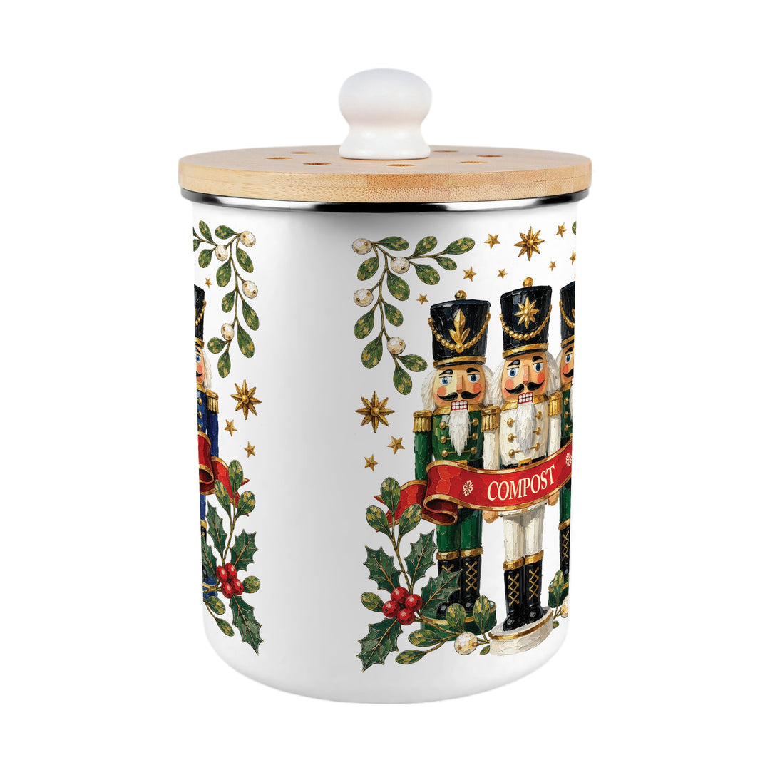 Purely Home Festive Nutcrackers Toller Compost Caddy