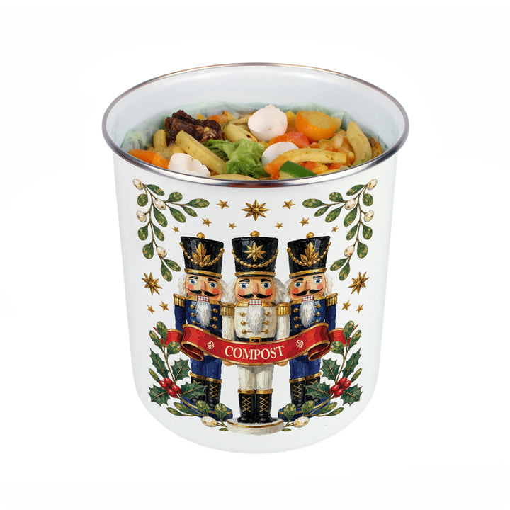 Purely Home Festive Nutcrackers Toller Compost Caddy