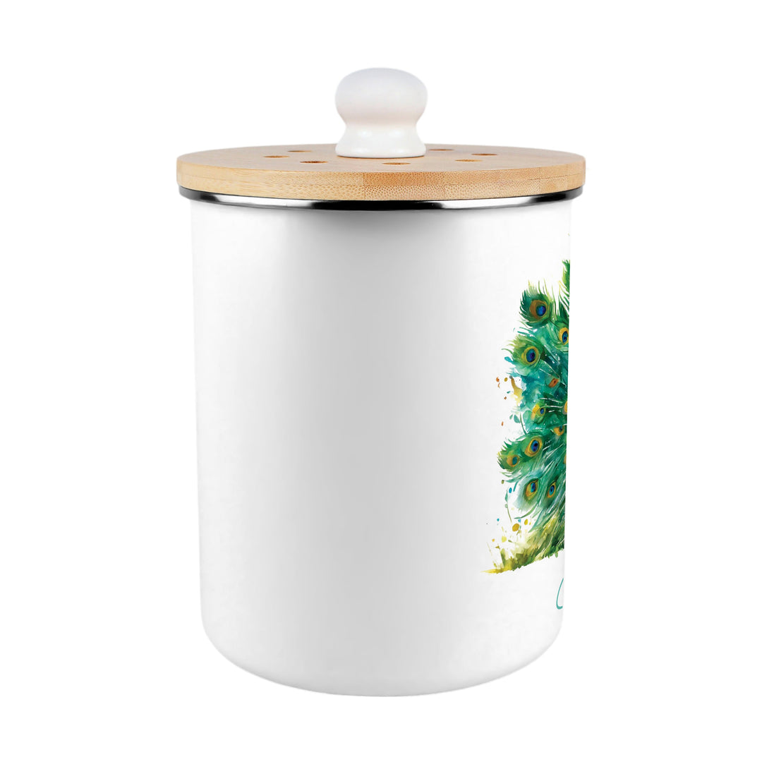 Purely Home Majestic Peacock Toller Compost Caddy