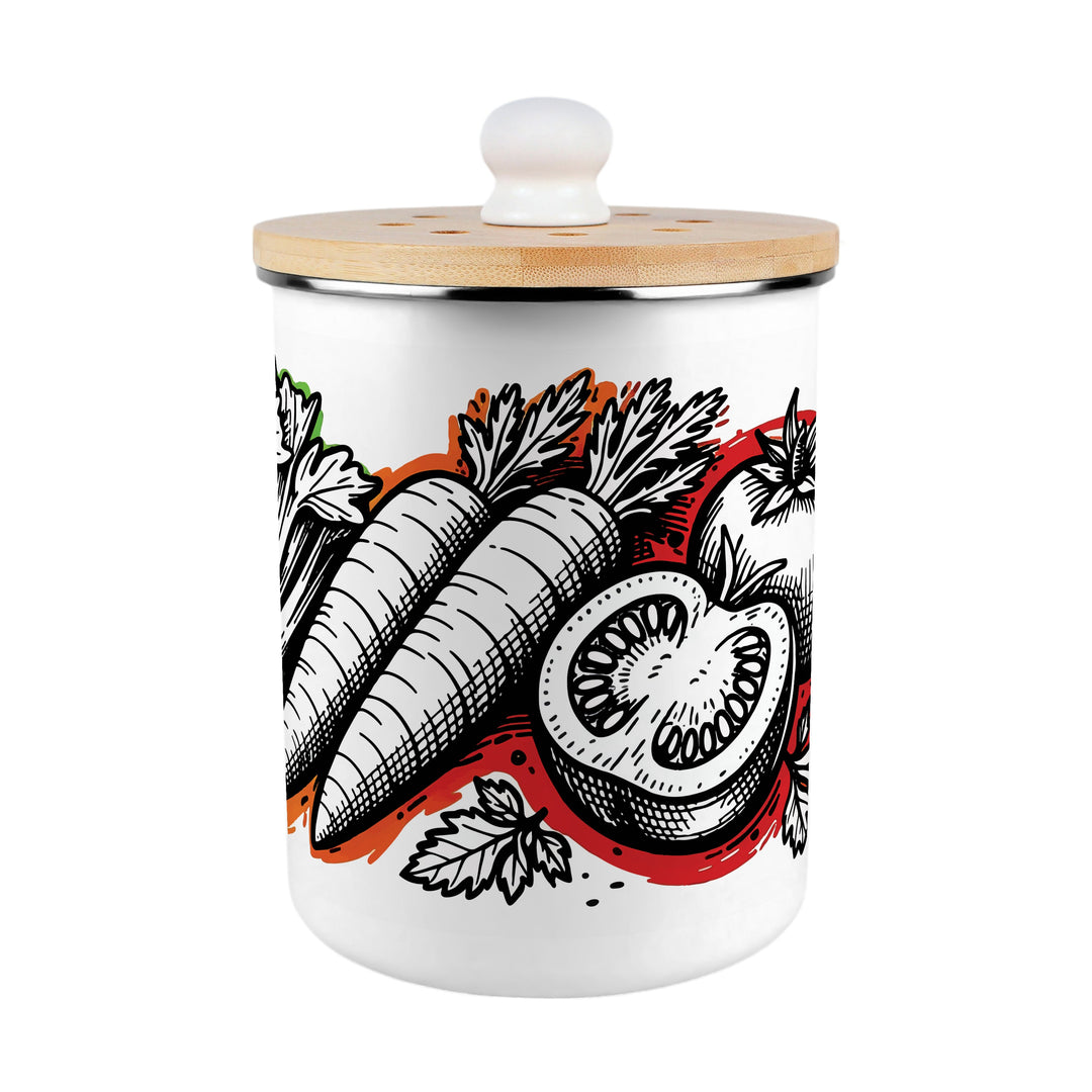 Purely Home Pop Vegetables Toller Compost Caddy