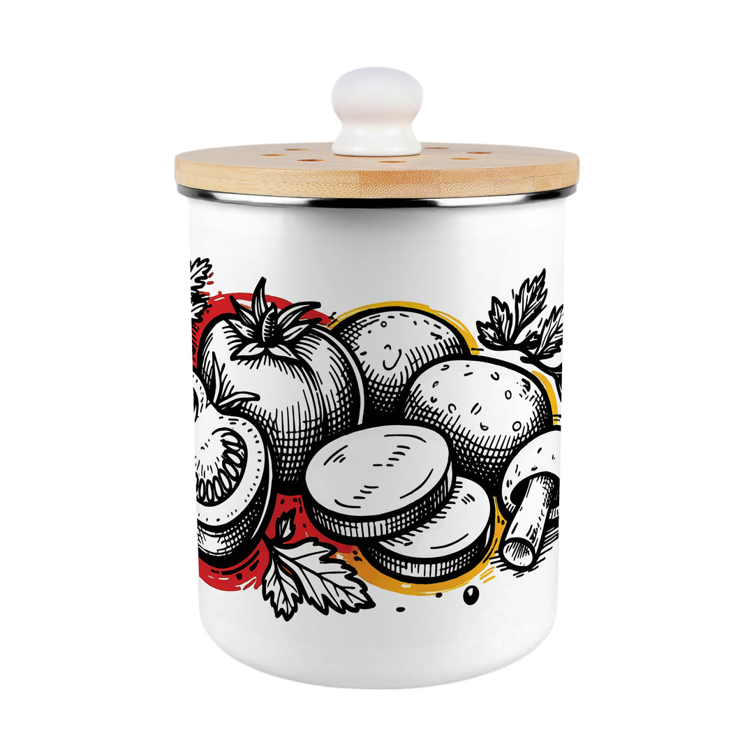 Purely Home Pop Vegetables Toller Compost Caddy