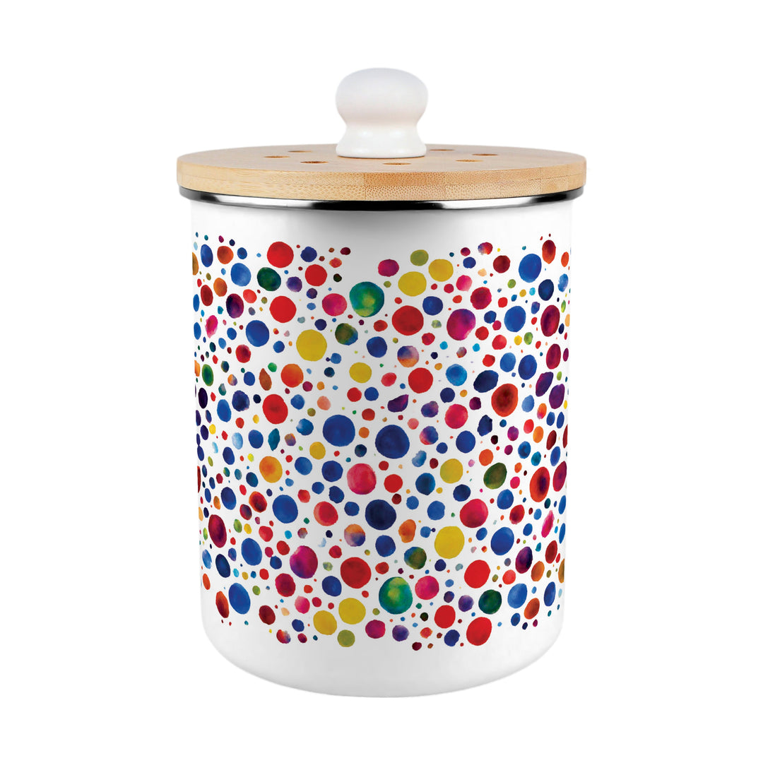 Purely Home Pottery Spots Toller Compost Caddy