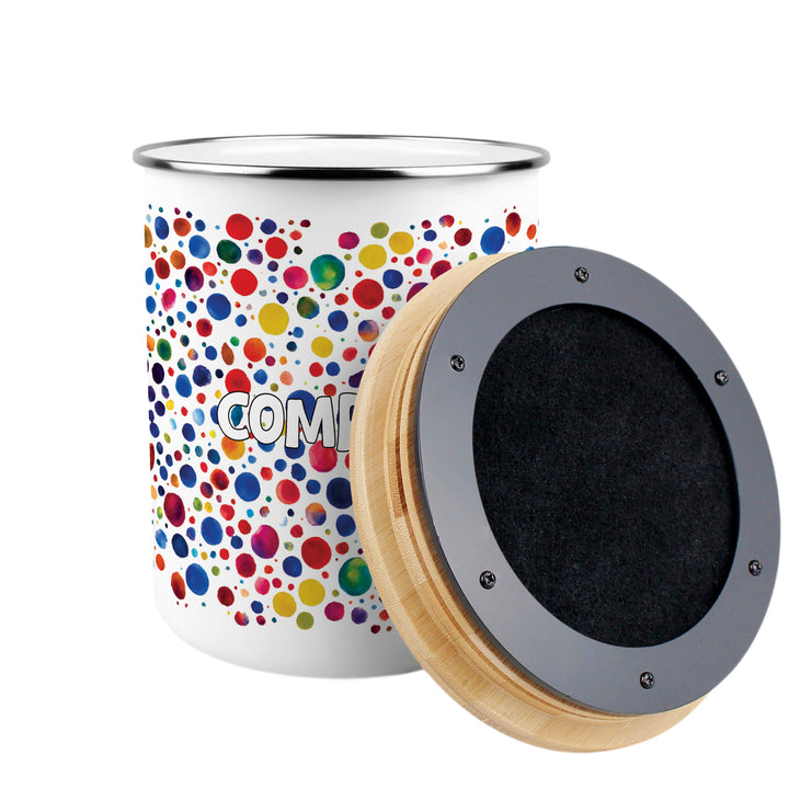 Purely Home Pottery Spots Toller Compost Caddy