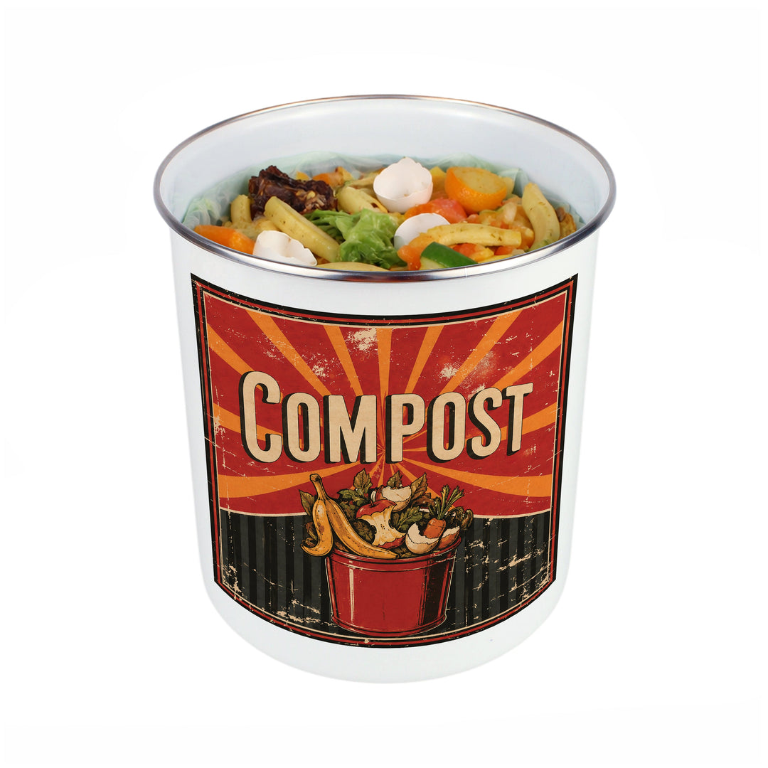 Purely Home Retro Toller Compost Caddy