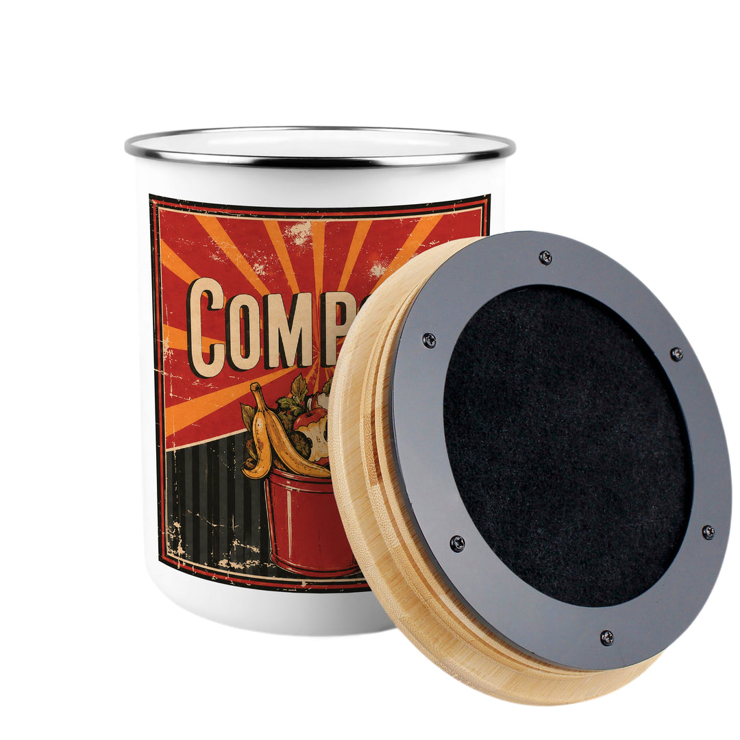 Purely Home Retro Toller Compost Caddy