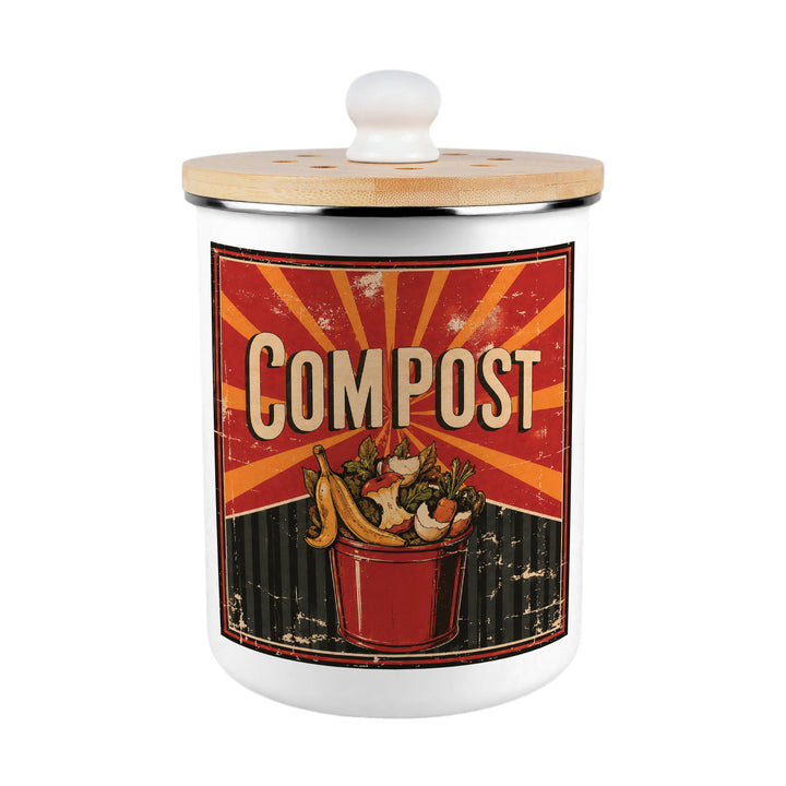 Purely Home Retro Toller Compost Caddy