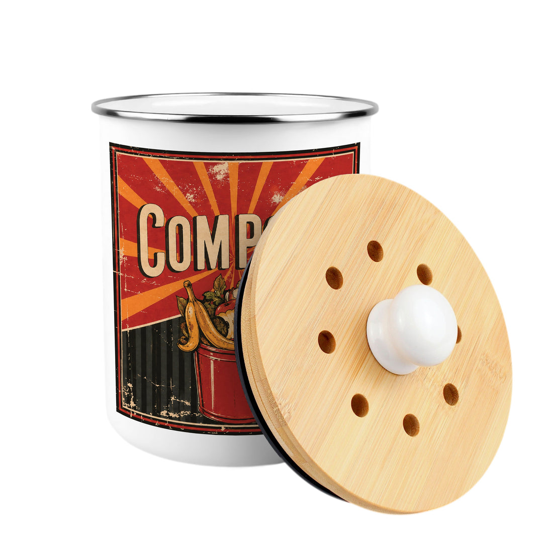 Purely Home Retro Toller Compost Caddy