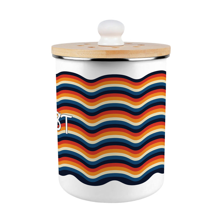 Purely Home Retro Waves Toller Compost Caddy
