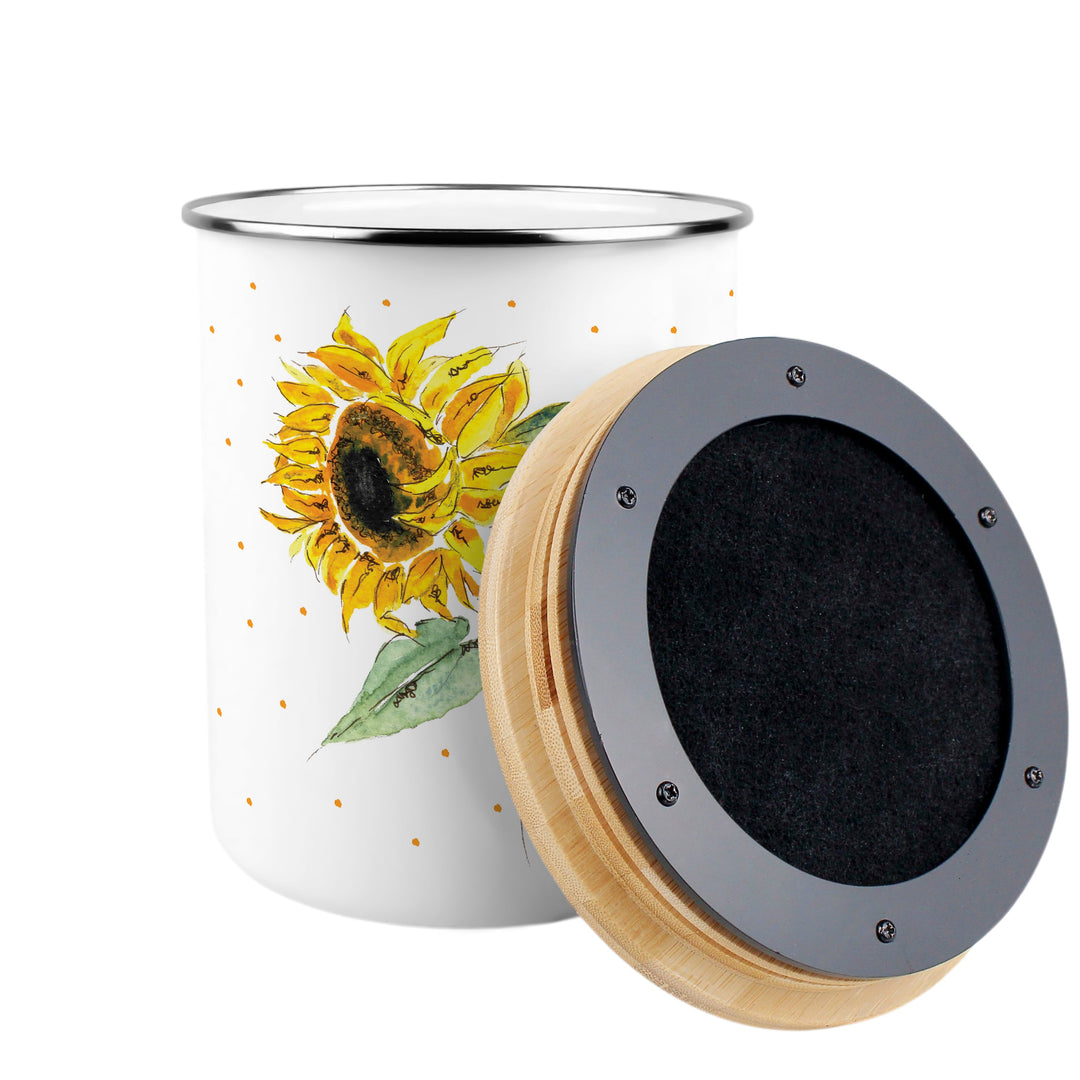 Purely Home Painted Sunflower Toller Compost Caddy