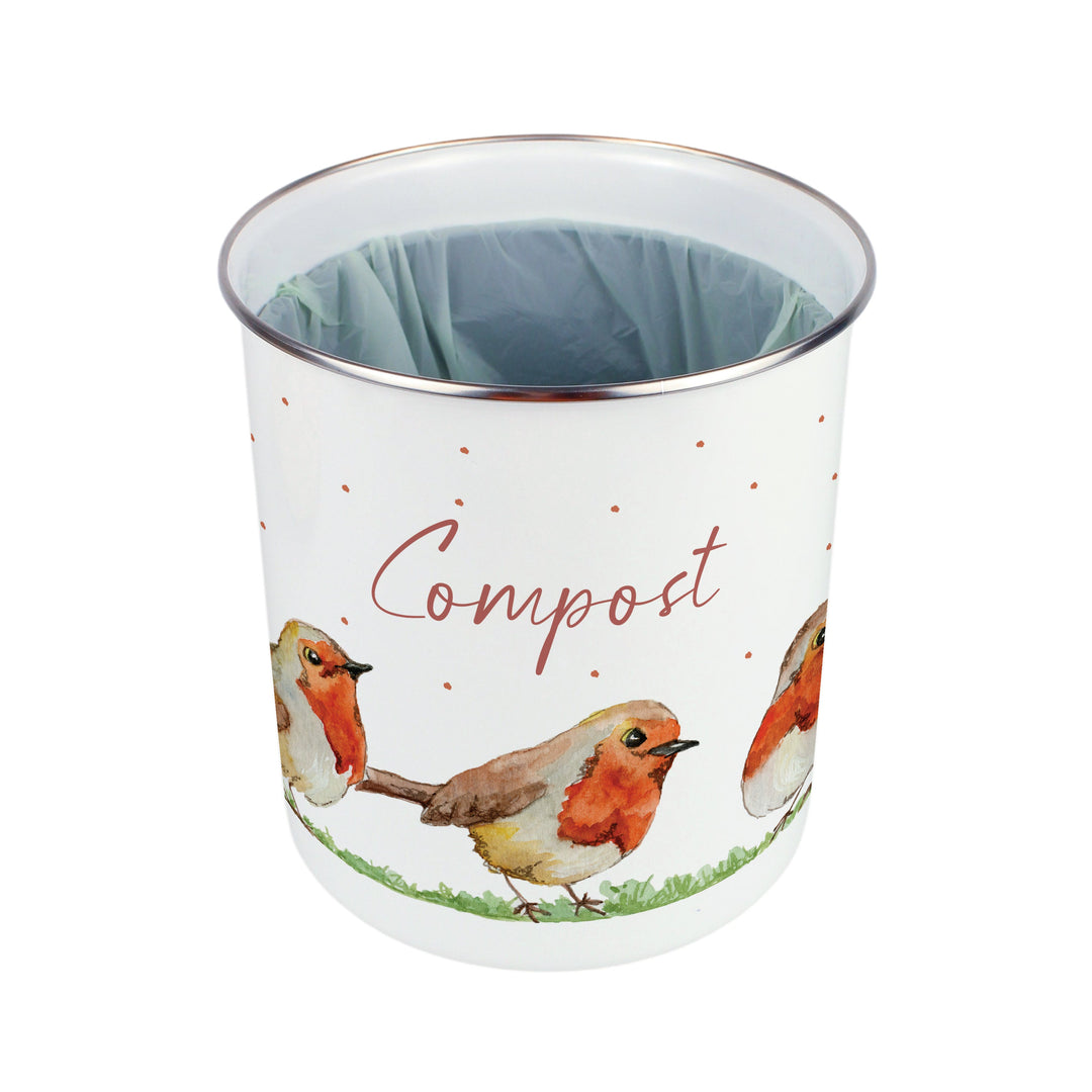 Purely Home English Robins Toller Compost Caddy