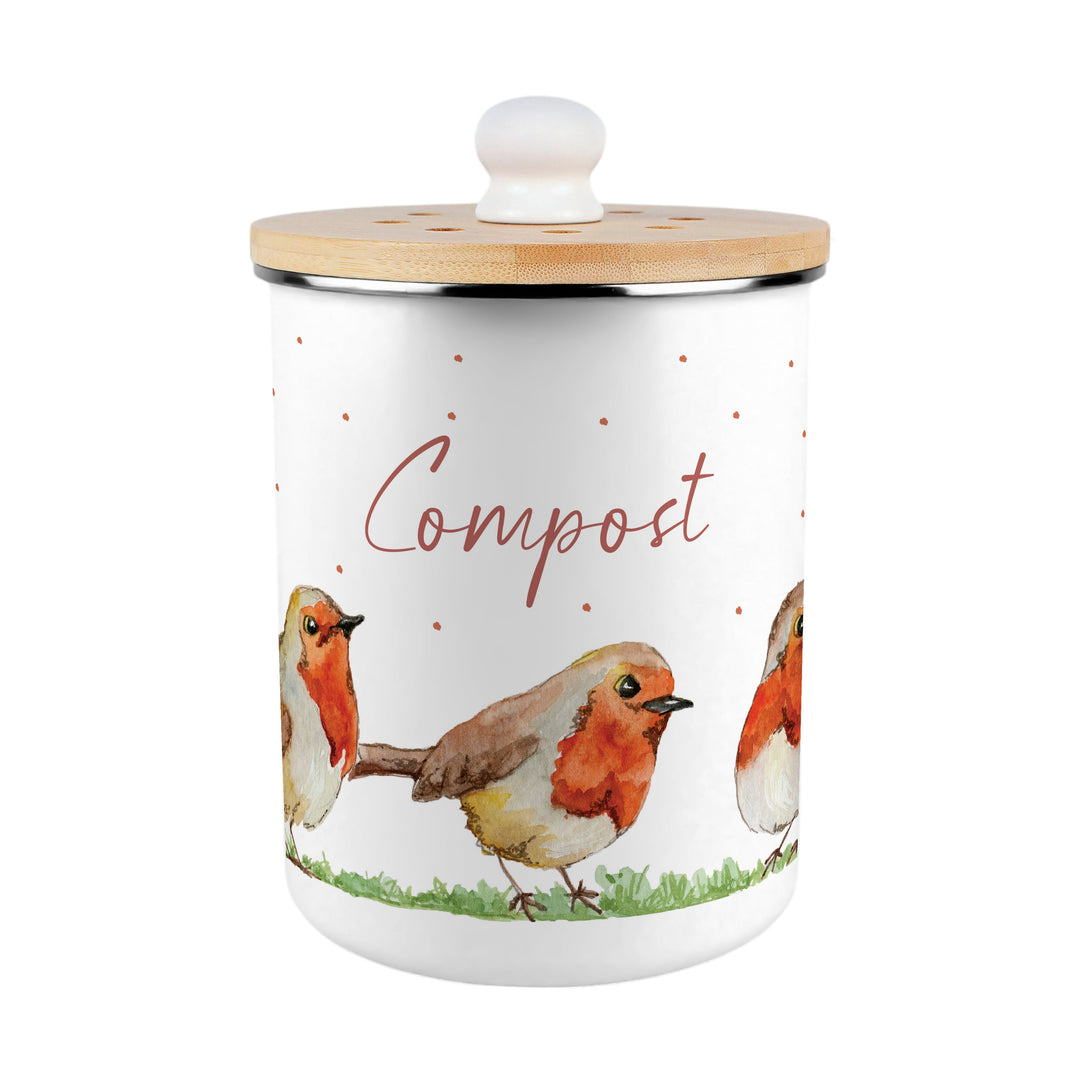 Purely Home English Robins Toller Compost Caddy