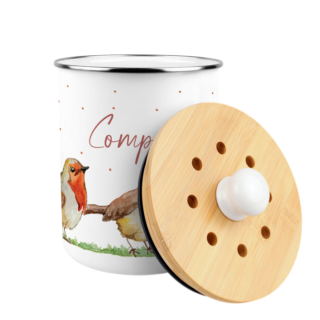 Purely Home English Robins Toller Compost Caddy