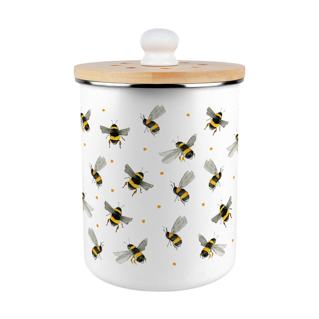 Purely Home Scattered Bees Toller Compost Caddy
