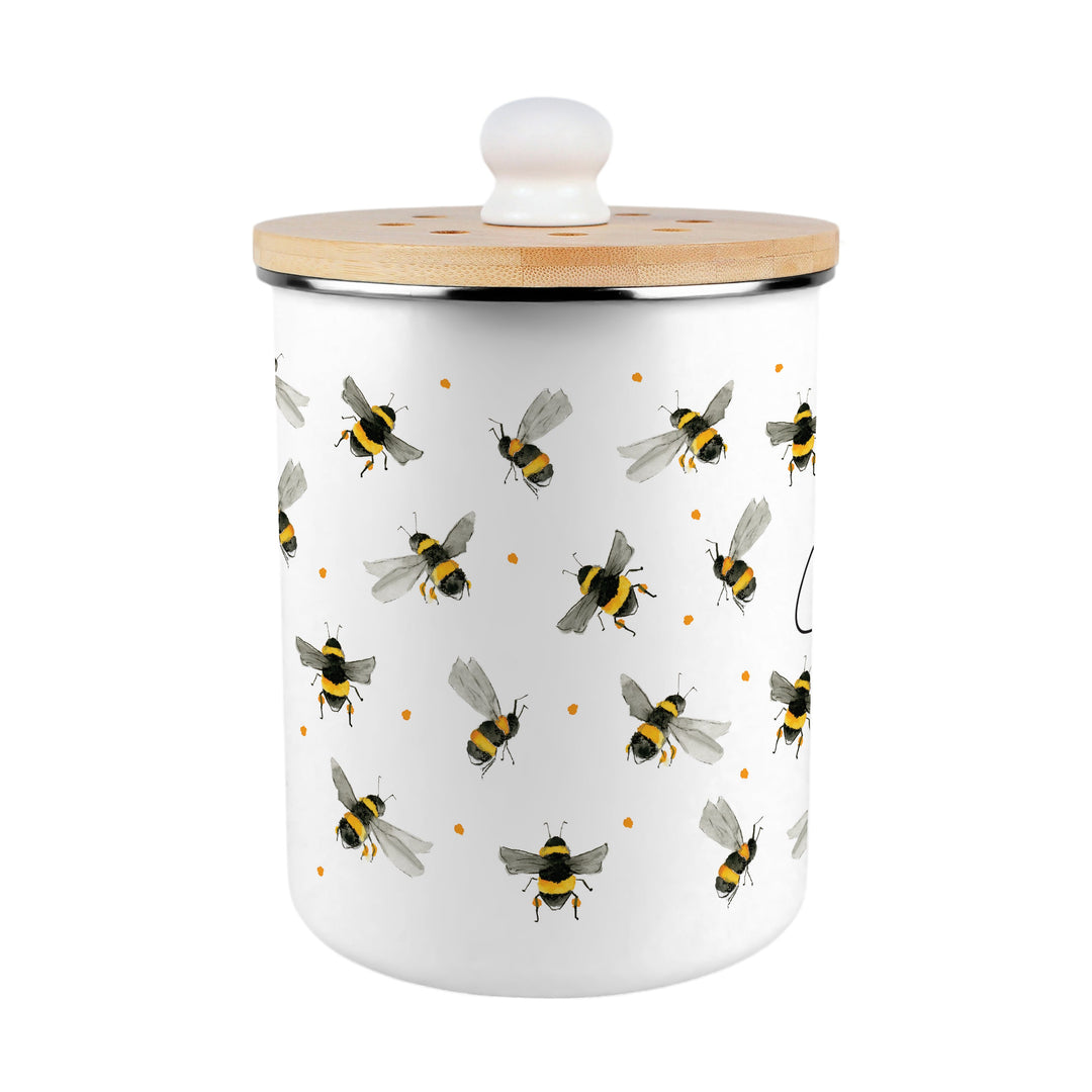 Purely Home Scattered Bees Toller Compost Caddy
