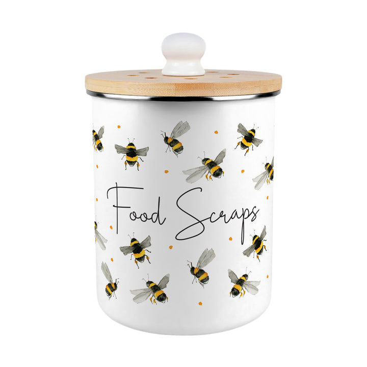 Purely Home Scattered Bees Toller Compost Caddy