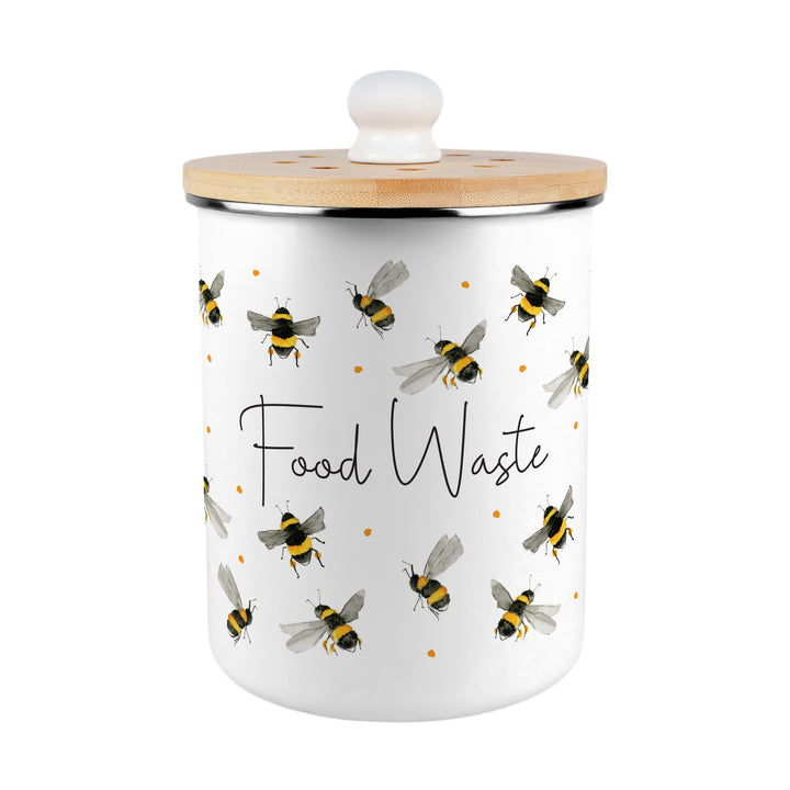 Purely Home Scattered Bees Toller Compost Caddy