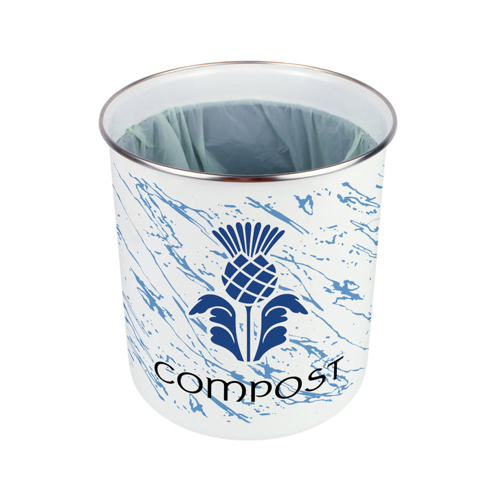 Purely Home Scottish Thistle Toller Compost Caddy