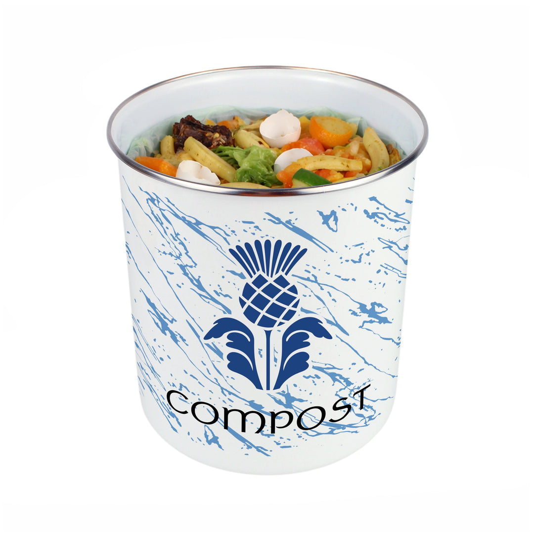 Purely Home Scottish Thistle Toller Compost Caddy