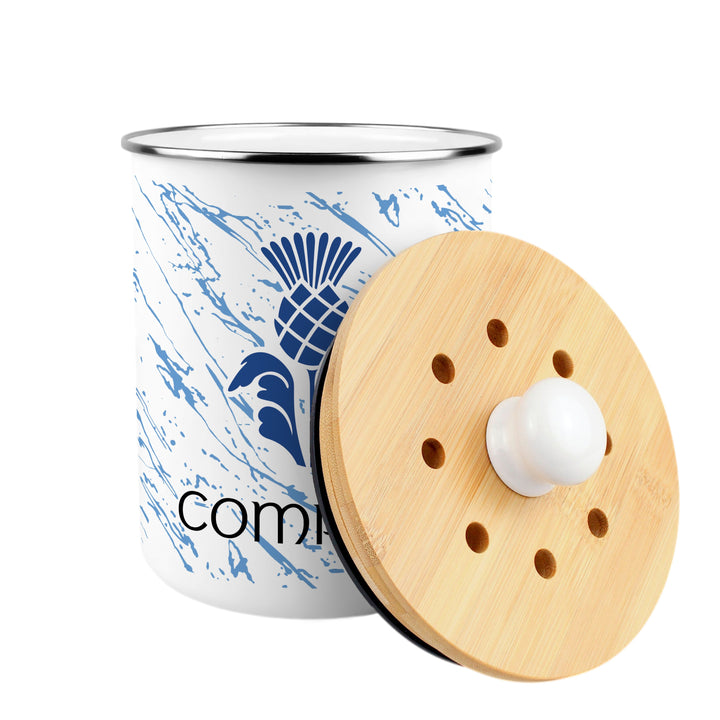 Purely Home Scottish Thistle Toller Compost Caddy