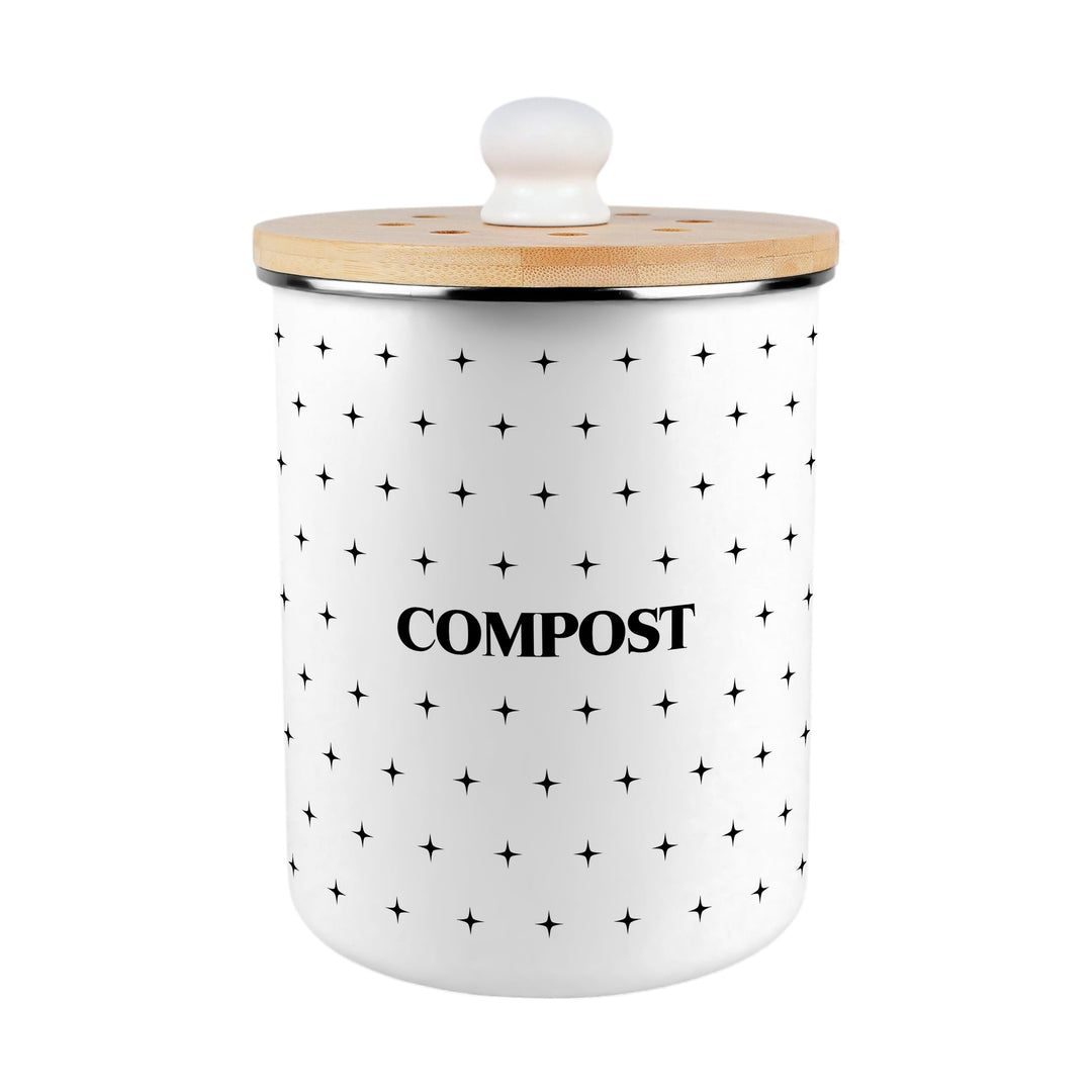 Purely Home Starburst Crosses Toller Compost Caddy