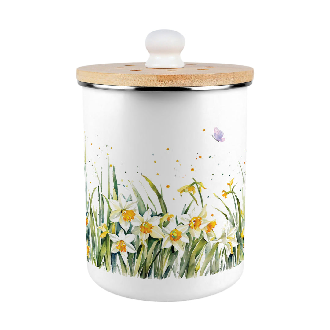 Purely Home Spring Daffodils Toller Compost Caddy
