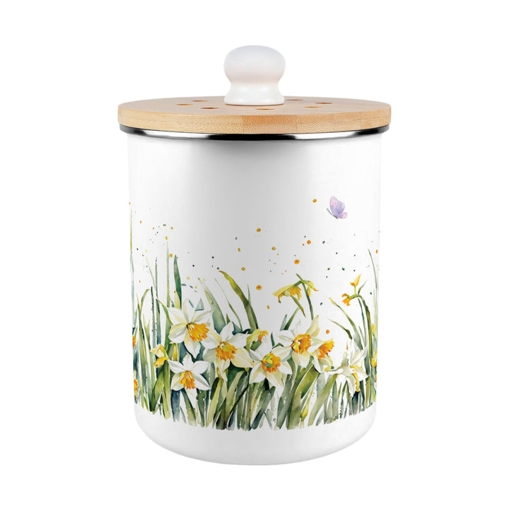Purely Home Spring Daffodils Toller Compost Caddy