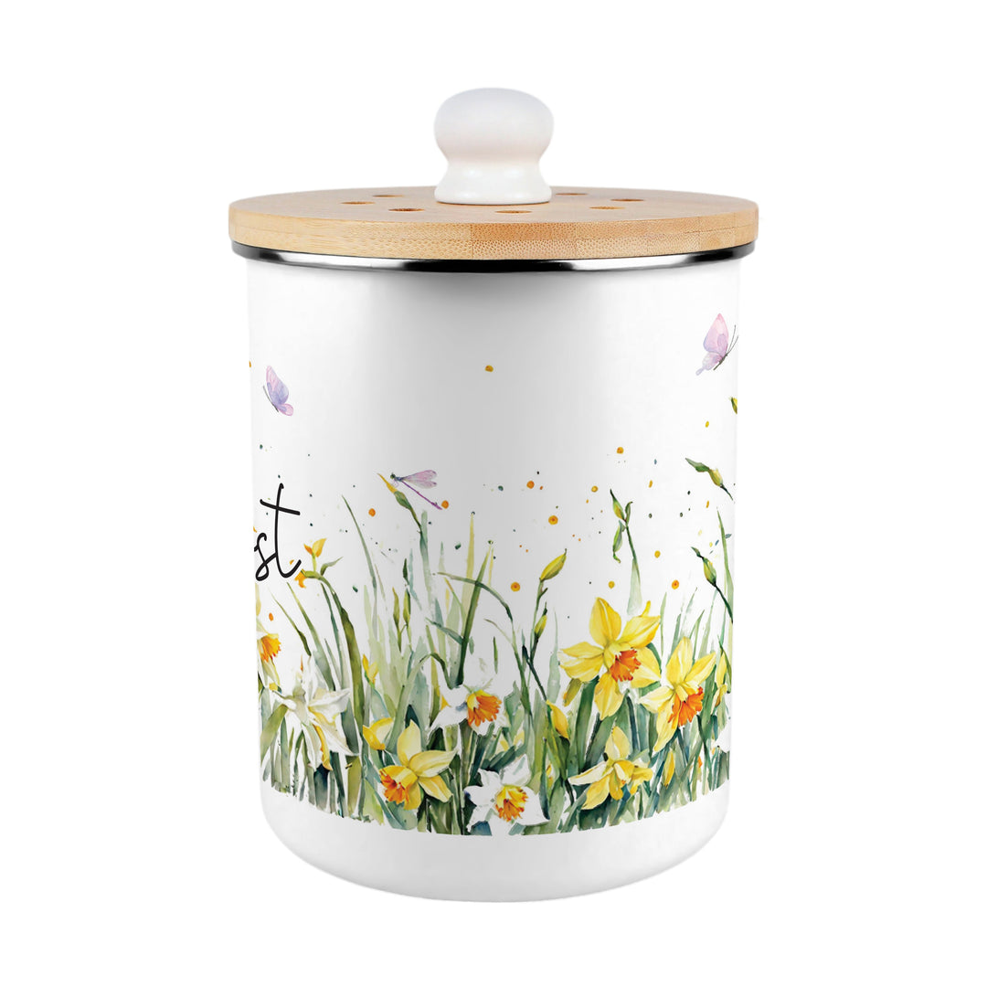 Purely Home Spring Daffodils Toller Compost Caddy