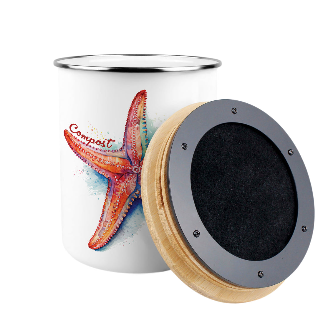 Purely Home Starfish Toller Compost Caddy
