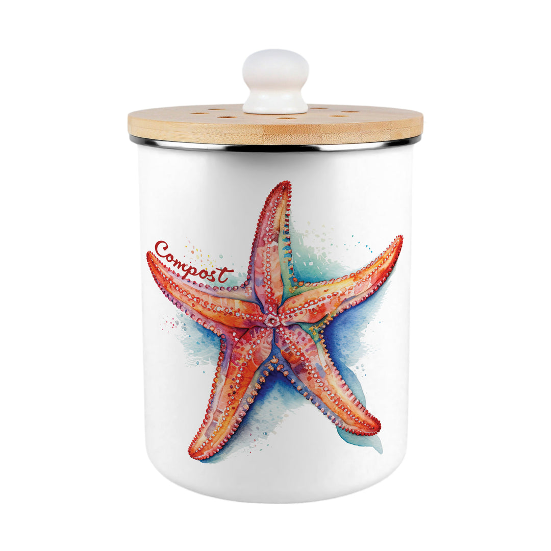 Purely Home Starfish Toller Compost Caddy