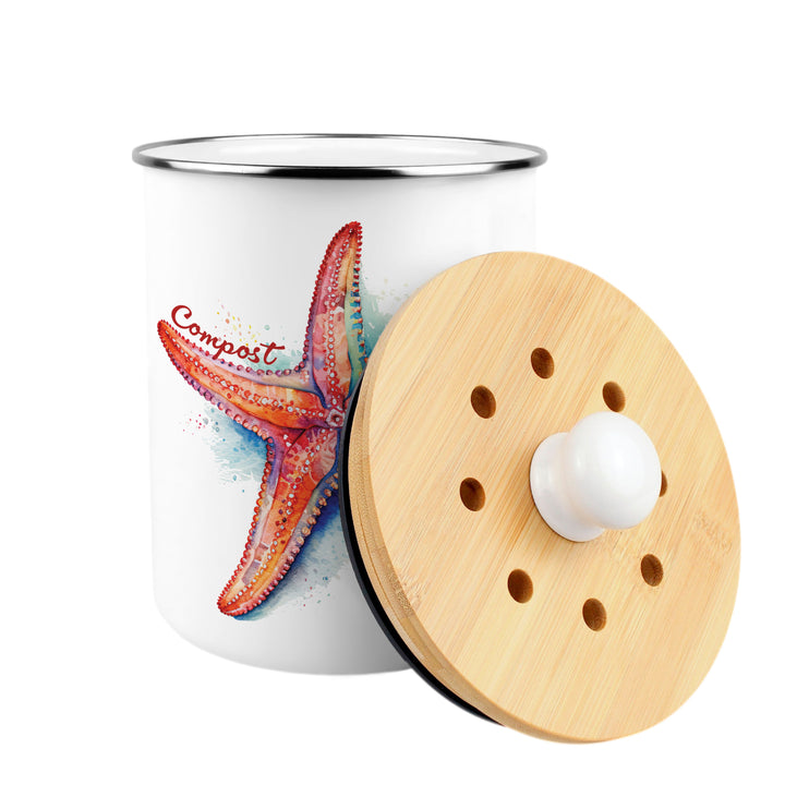 Purely Home Starfish Toller Compost Caddy