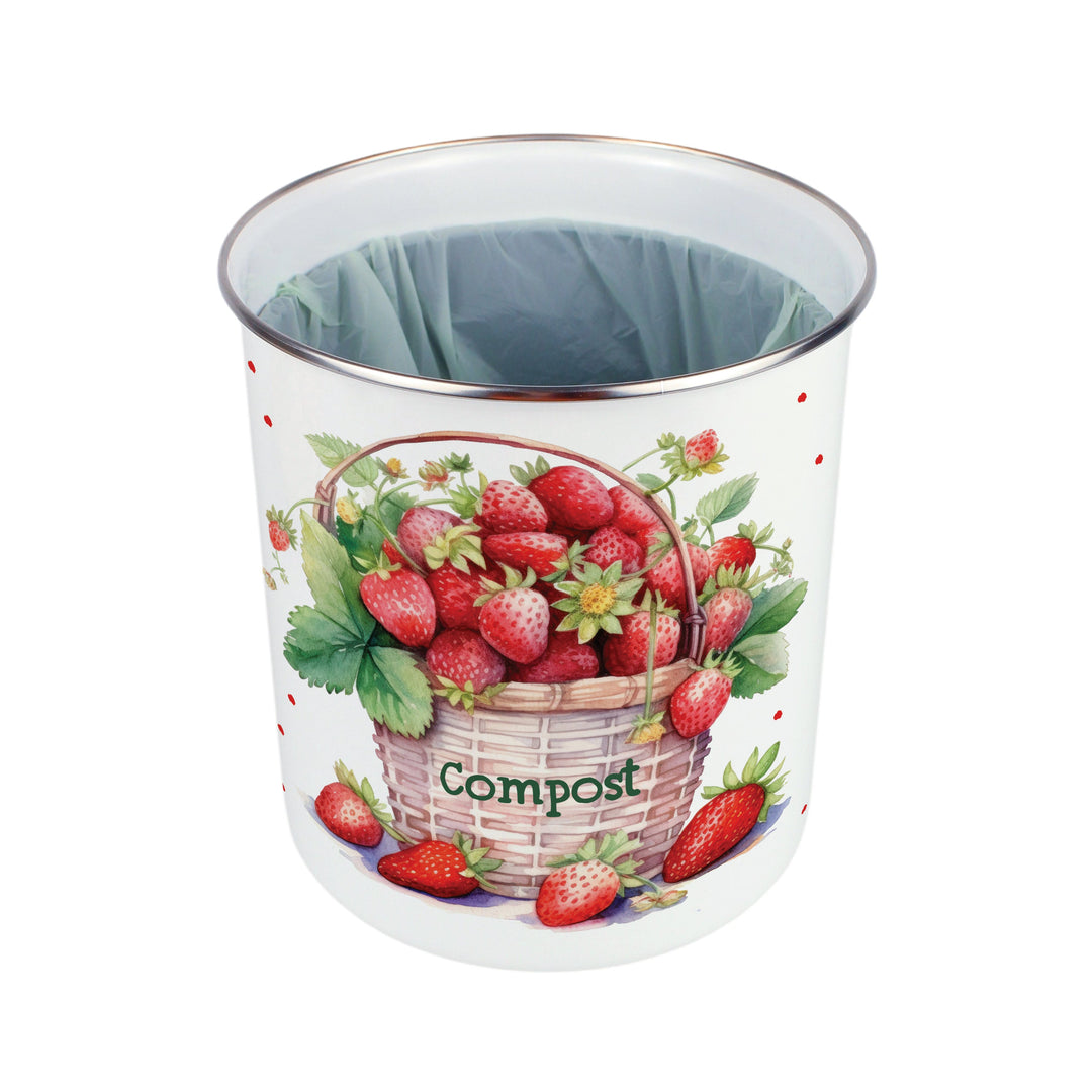Purely Home Strawberry Basket Toller Compost Caddy
