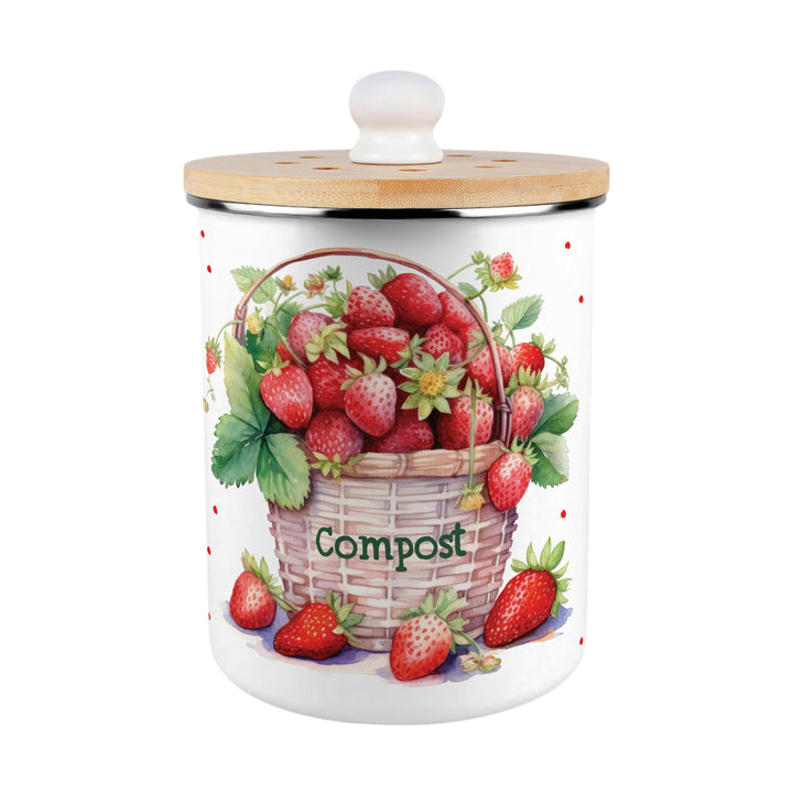 Purely Home Strawberry Basket Toller Compost Caddy