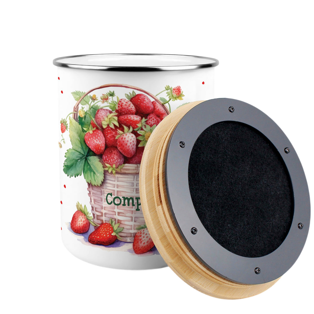 Purely Home Strawberry Basket Toller Compost Caddy