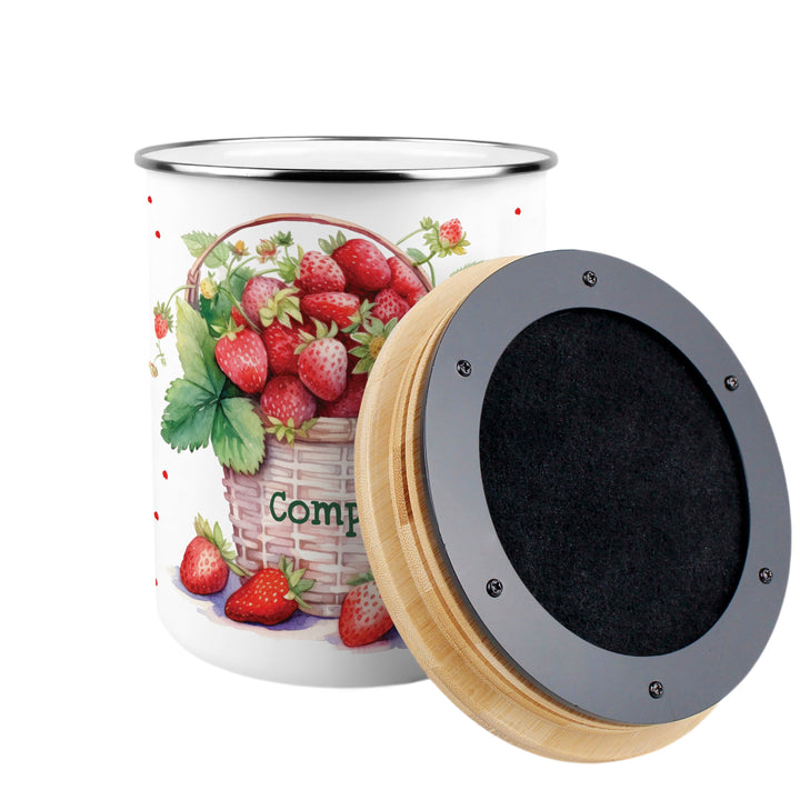 Purely Home Strawberry Basket Toller Compost Caddy