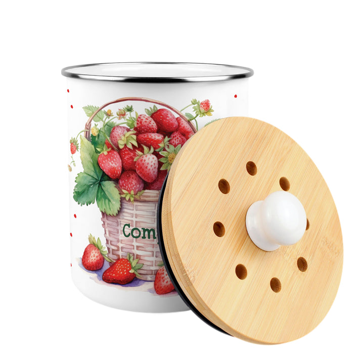 Purely Home Strawberry Basket Toller Compost Caddy