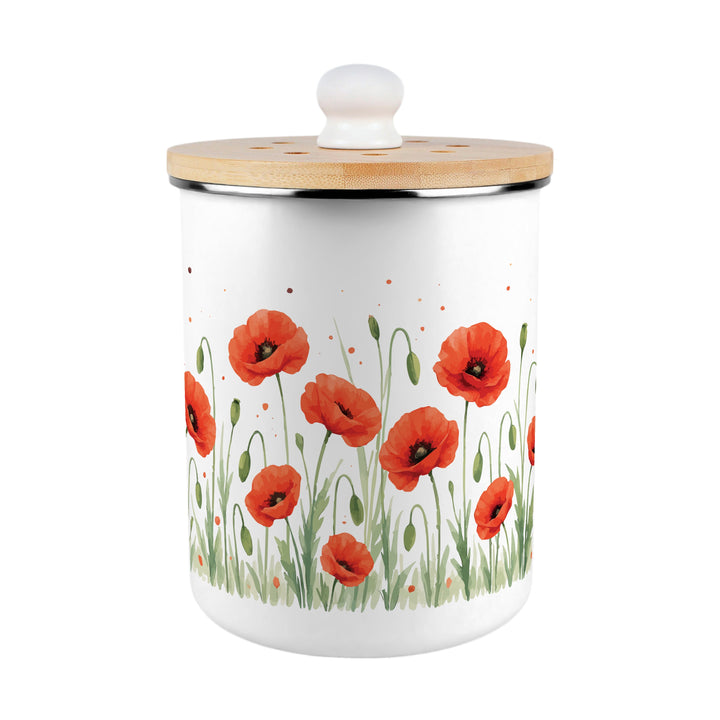 Purely Home Summer Poppies Toller Compost Caddy