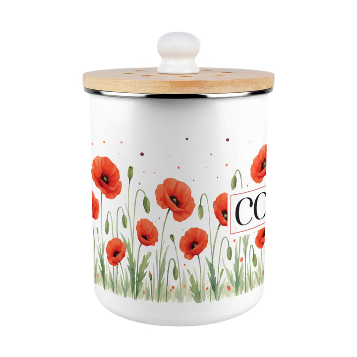Purely Home Summer Poppies Toller Compost Caddy