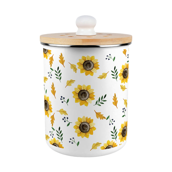 Purely Home Sunflowers Toller Compost Caddy