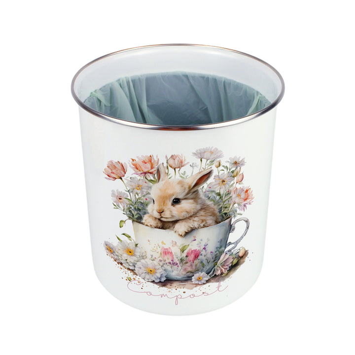 Purely Home Teacup Bunny Toller Compost Caddy