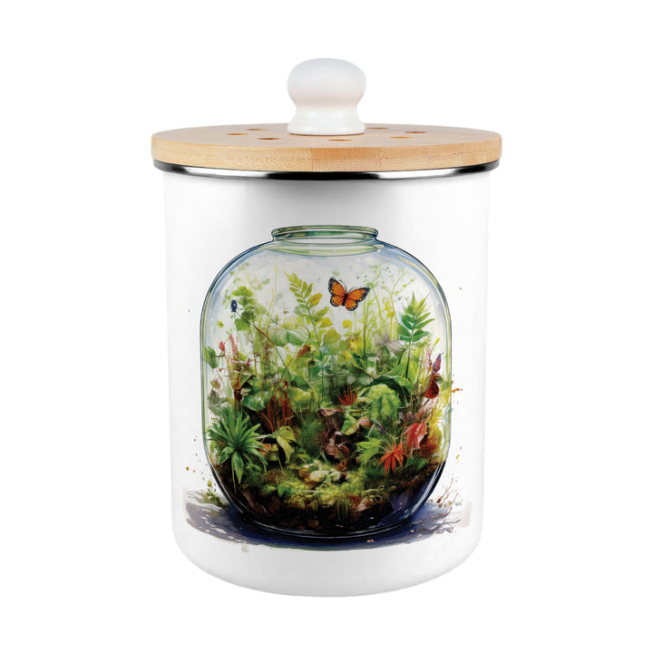 Purely Home Plant Terrariums Toller Compost Caddy