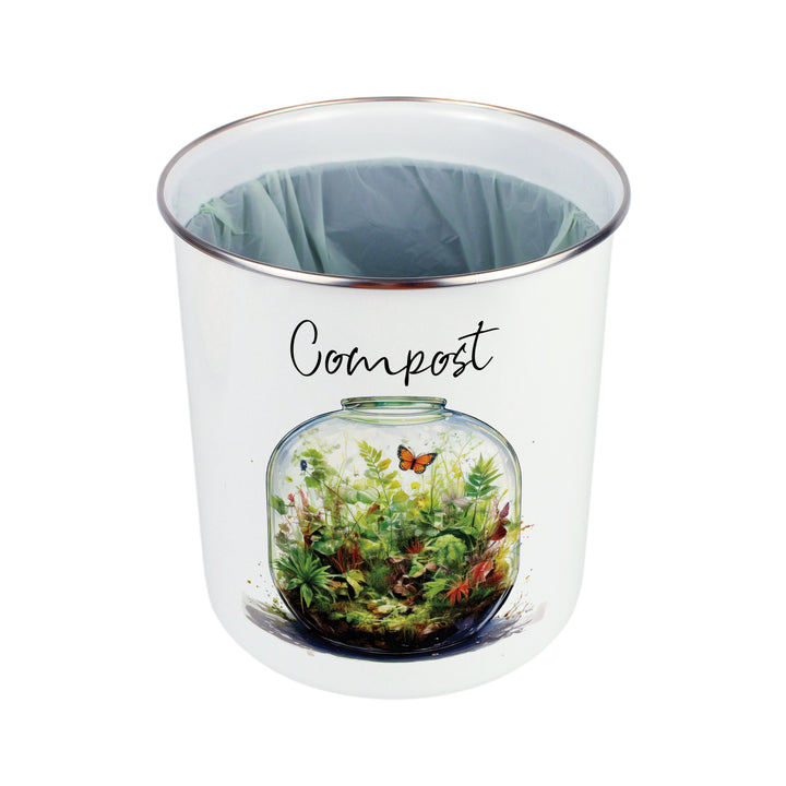 Purely Home Plant Terrariums Toller Compost Caddy