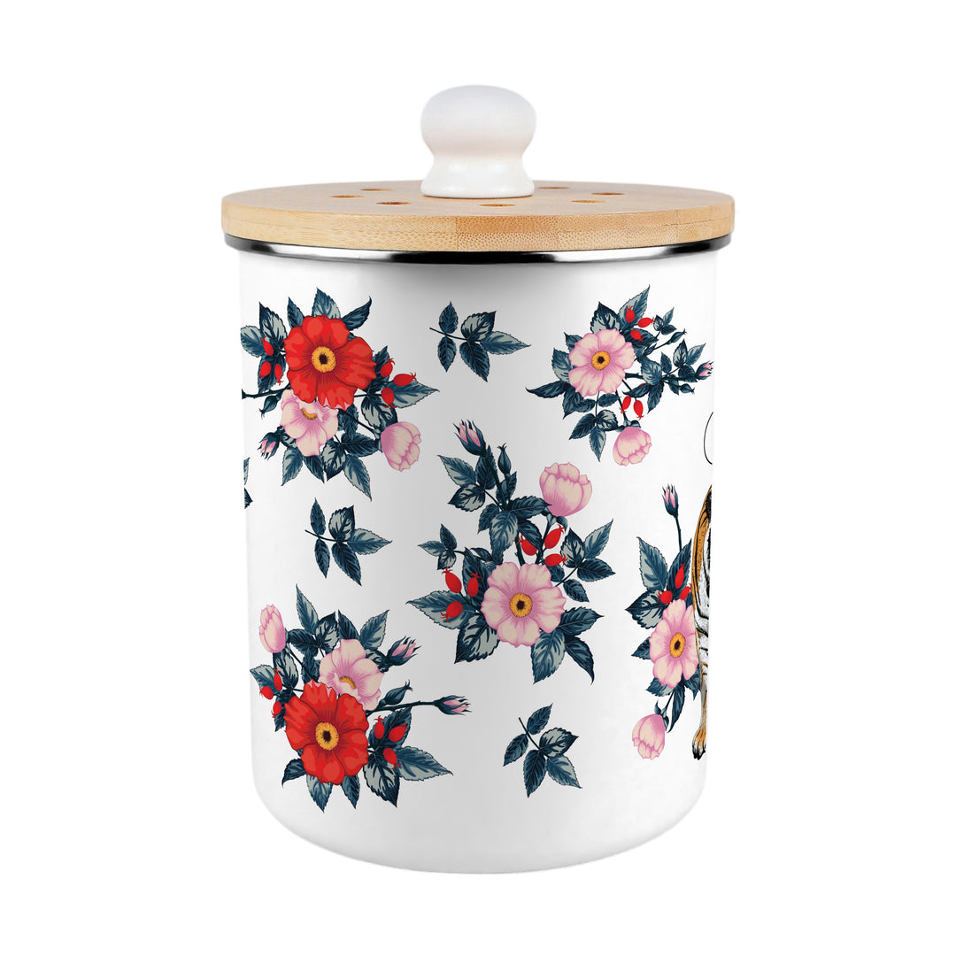 Purely Home Exotic Tiger Toller Compost Caddy