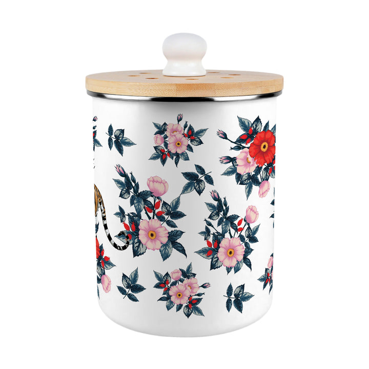 Purely Home Exotic Tiger Toller Compost Caddy