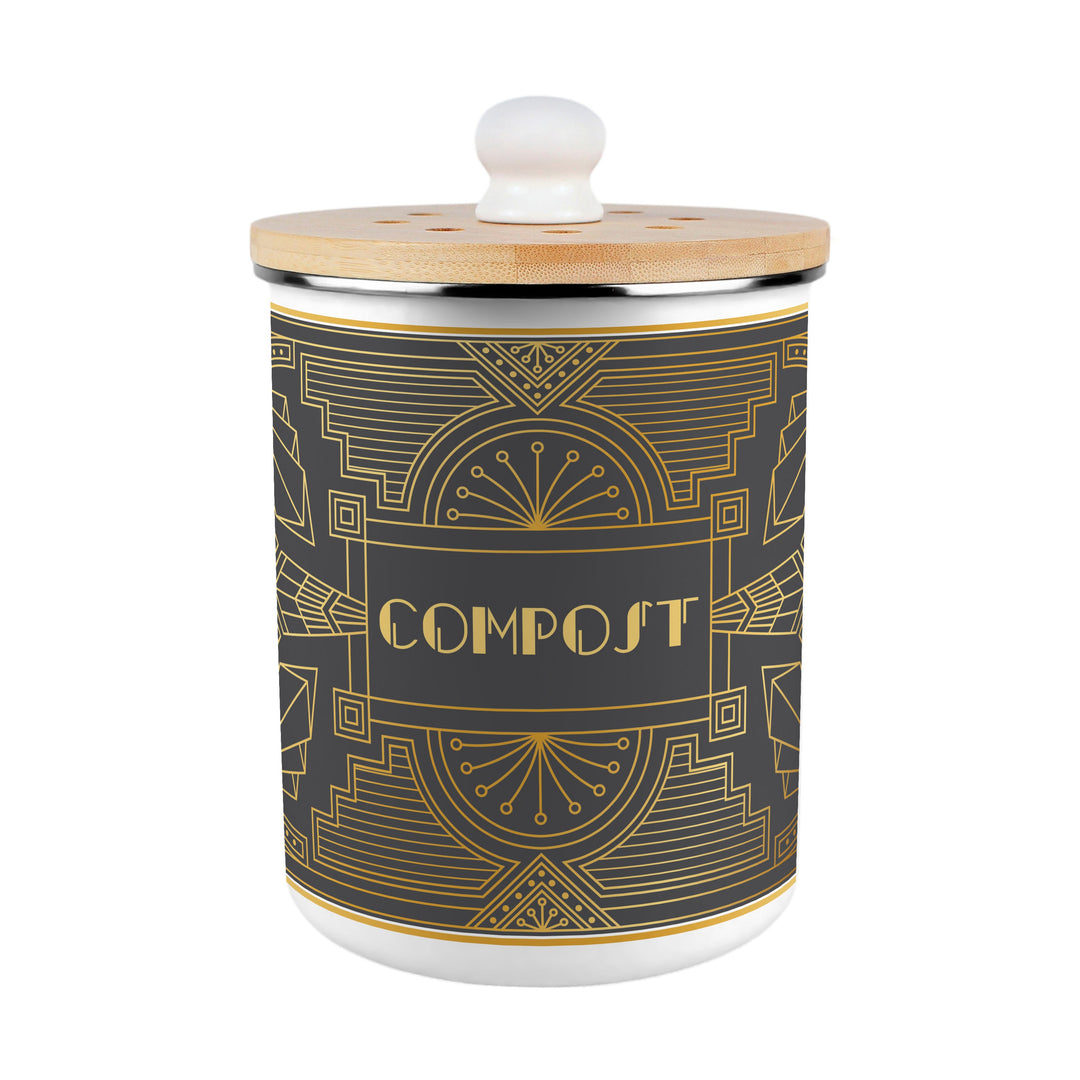 Purely Home Vintage Glamour Toller Compost Caddy