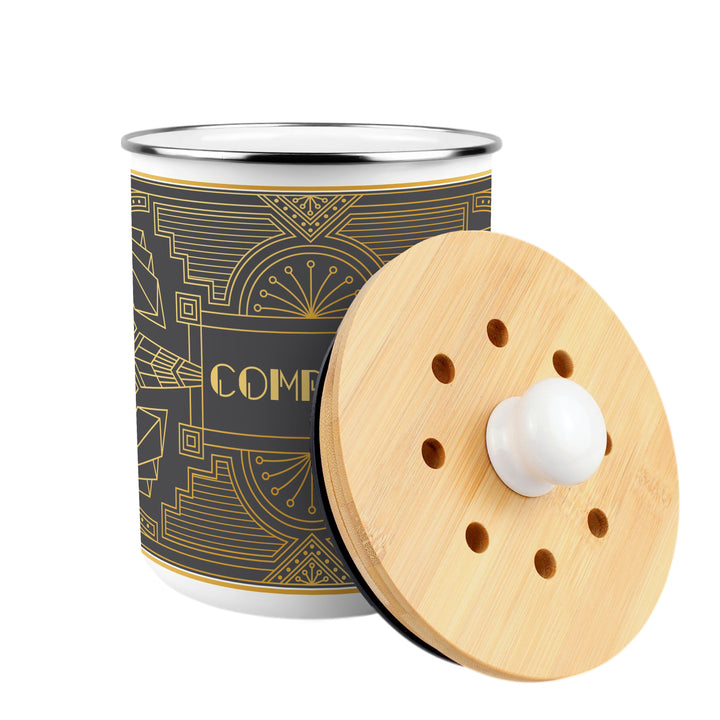 Purely Home Vintage Glamour Toller Compost Caddy