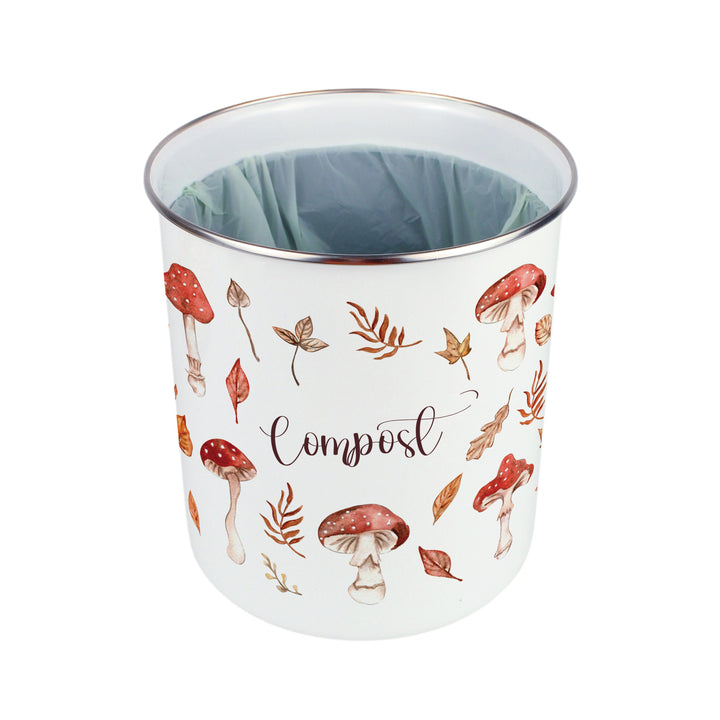 Purely Home Forest Mushrooms Toller Compost Caddy