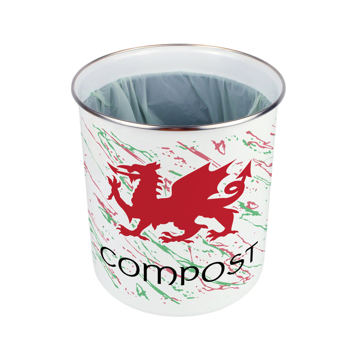 Purely Home Welsh Dragon Toller Compost Caddy