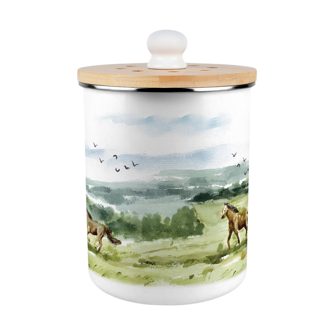 Purely Home Wild Horses Toller Compost Caddy